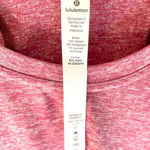 LuLulemon size 8 women’s top Pomegranate/Pink Peony